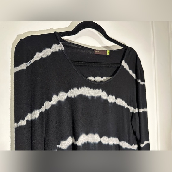 Area black & silver long-sleeve T-shirt - size M - Picture 2 of 6
